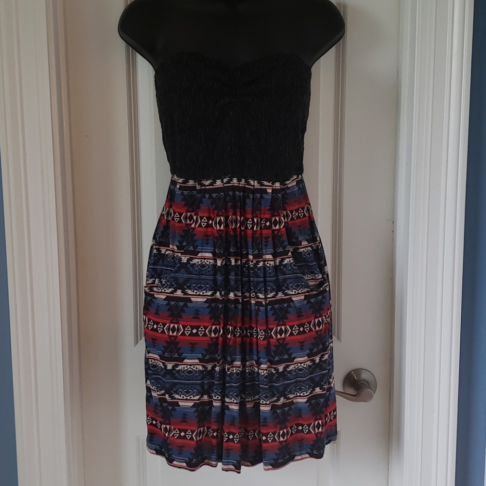 Red, white, and blue mini dress